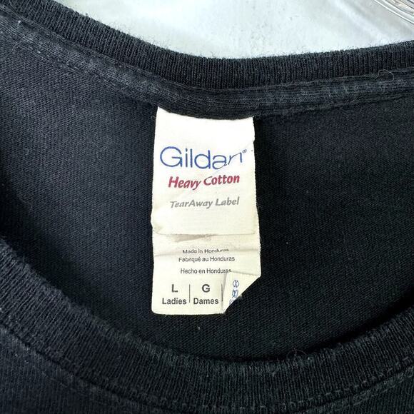 Sailor Moon Disguise Power Scout Eau De Parfum Black Graphic Tee Ladies Cut Sz L - Picture 2 of 10